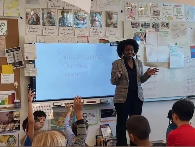 D.C. Councilmember Christina Henderson brought this lesson to life.