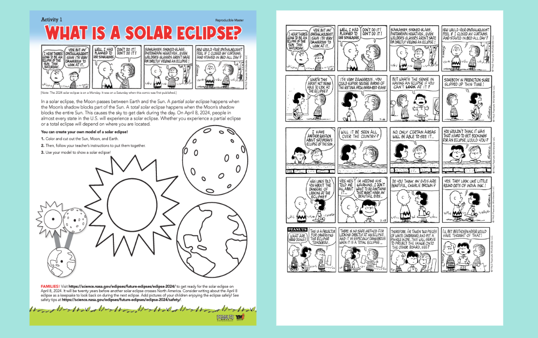 Solar Science with the Peanuts Gang and NASA! 