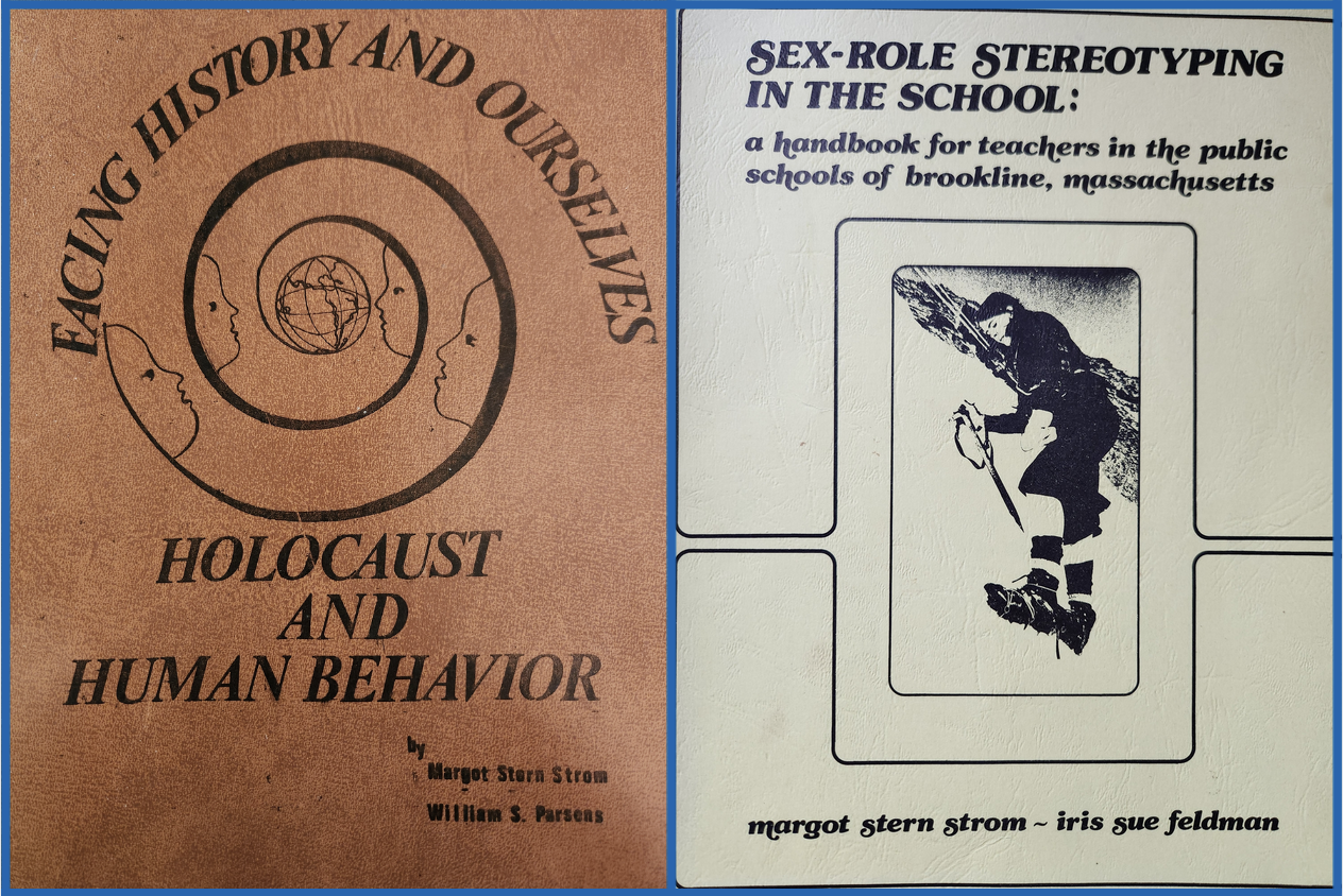 Margots copy of the first edition  of Facing History and Ourselves: Holocaust and Human Behavior. It was completed in 1977
